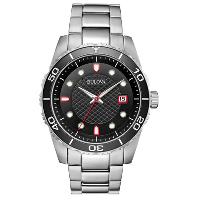 Bulova Men's Classic Sport 3-Hand Date Quartz Stainless Stee lWatch