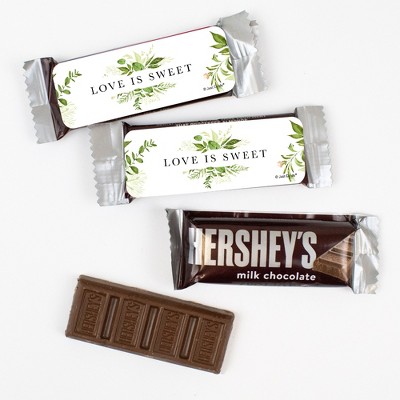 44 Pcs Bulk Wedding Candy Hershey's Snack Size Chocolate Bar Party Favors (19.8 oz, Approx. 44 Pcs) - Botanical