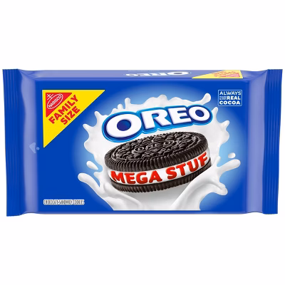 OREO Mega Stuf Family Size Sandwich Cookies - 17.6oz