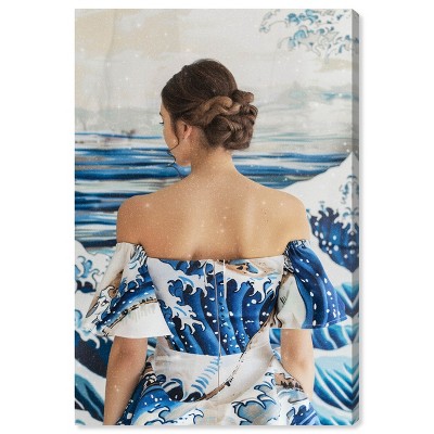 Art Remedy Great Wave Dress Fashion and Glam Wall Art Unframed