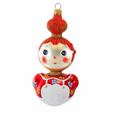 Christopher Radko 6.0 Inch Ragamuffin Christmas Tree Ornament , Ornament Christmas Doll (1PC)