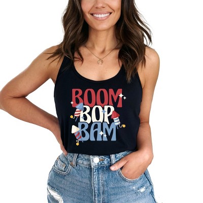 Simply Sage Market Boom Bop Bam Firework Racerback Tank