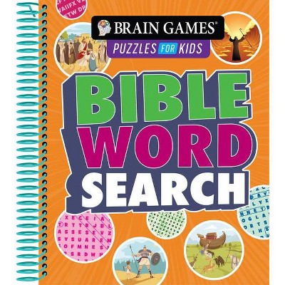 Brain Games Puzzles for Kids - Bible Word Search (Ages 5 to 10) - by  Publications International Ltd & Brain Games (Spiral Bound)