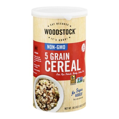 Woodstock - Non-GMO 5 - Grain Cereal - Case of 12 - 18.5 oz