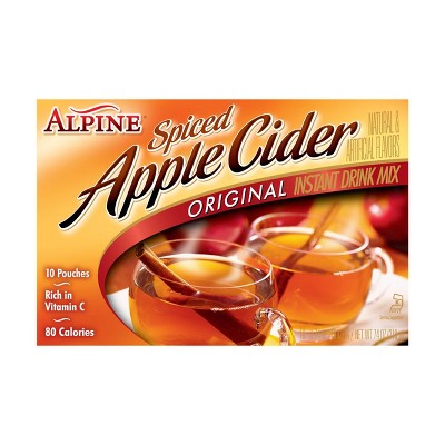 Alpine Spiced Cider Instant Drink Mix Original Apple Flavor - 10ct