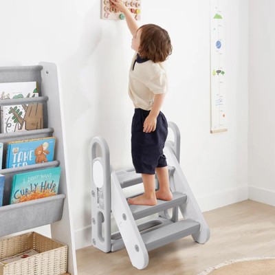 Kids Step Stool Foldable for Bathroom Sink, Folding Toddlers Toilet Potty Training Stools