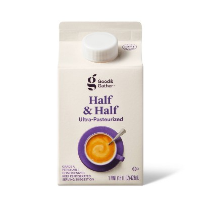 Half & Half - 16 fl oz (1pt) - Good & Gather™