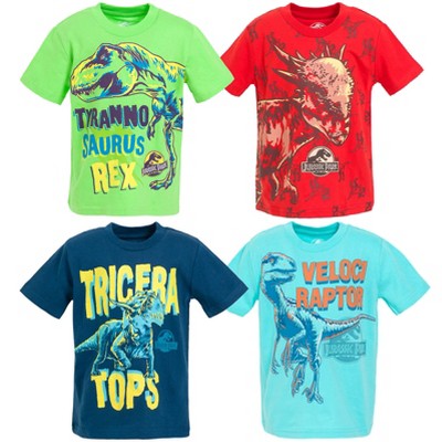 Jurassic World 4 Pack T-Shirts Toddler