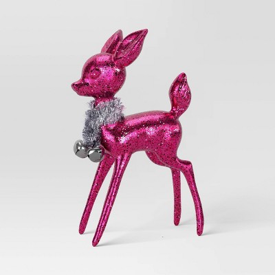 Christmas Plastic Deer Ornament Hot Pink - Wondershop™