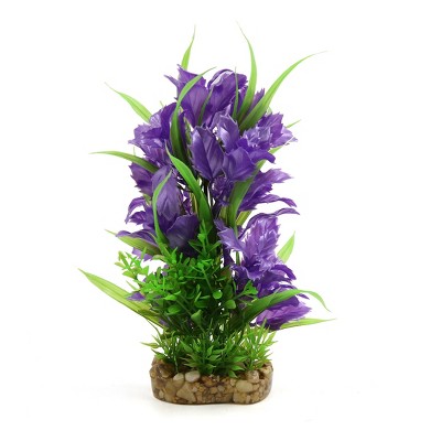 Unique Bargains Plastic Aquarium Terrarium Tank Habitat Decorative Plant 1 Pc