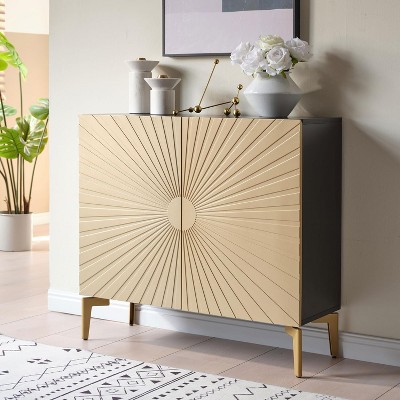 Kings Brand Furniture 2-Door Storage Cabinet, Accent Sideboard Buffet, Coffee Bar Console Table