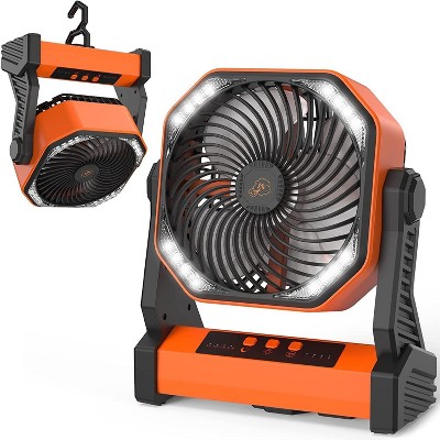 Panergy 20000mAh Battery Operated Portable Fan 8 inch Rechargeable Camping Fan with LED Light with Hanging Hook