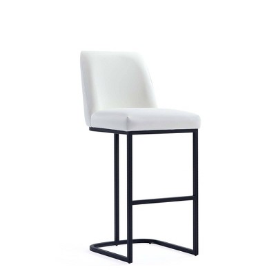 Manhattan Comfort Serena Leatherette Upholstered Metal Barstool