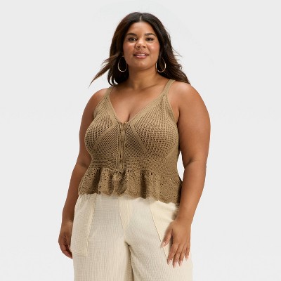 Women's Pointelle Sweater Tank Top - Universal Thread™