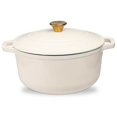 Lexi Home Enameled 6 Qt. Cast Iron Dutch Oven