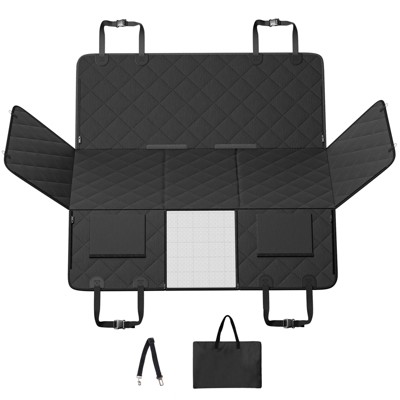 VEVOR Back Seat Extender for Dogs,Dog Hammock for Car Back seat, Dog Car Seat Cover with Hard Bottom Dog Car Seat Bed 53"x24.8" ,Supports 350lb