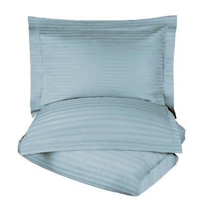 400 Thread Count Cotton Stripe 3 Piece Duvet Cover Set with Pillow Shams by Blue Nile Mills