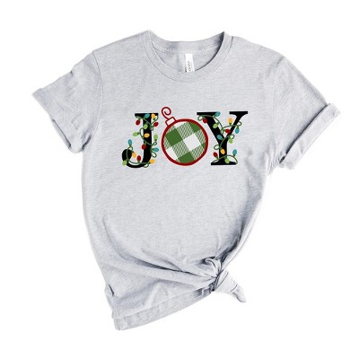 Simply Sage Market Women's Joy Christmas Lights Short Sleeve Graphic Tee