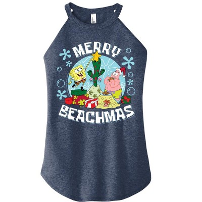 Women's - SpongeBob SquarePants - Merry Beachmas Graphic High Neck Tank