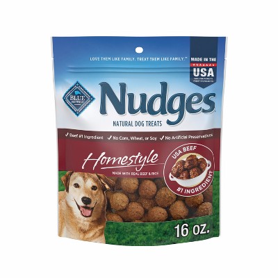 Blue Buffalo Nudges Homestyle Natural Dog Treats with Beef and Rice - 16oz