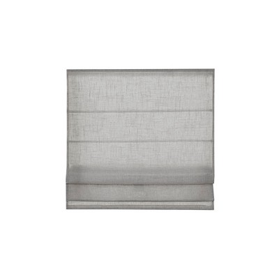 Gracie Mills Eulalie Cordless Lightweight Linen Blend Roman Shade