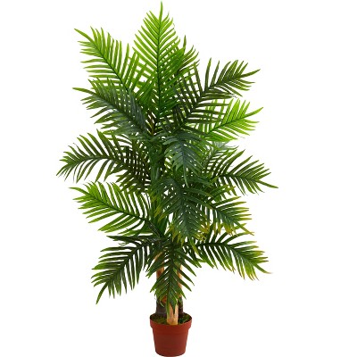 Nearly Natural 4-ft Areca Palm Tree (Real Touch)