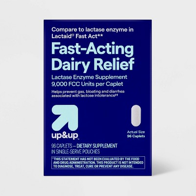 Fast Acting Lactose Dairy Intolerance Treatments Digestive Aid Caplets - up&up™