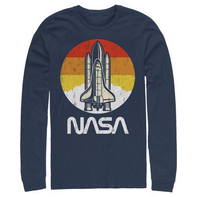 Men's NASA Sunset Retro Launch Long Sleeve Shirt