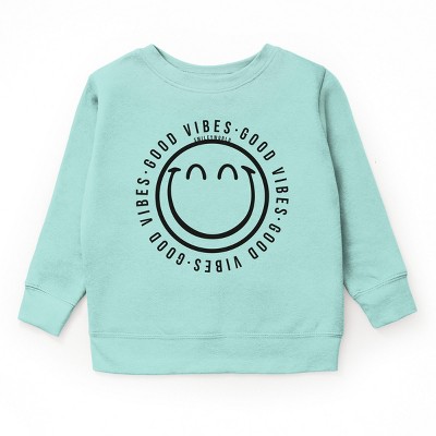 The Juniper Shop SmileyWorld Good Vibes Outline Youth Sweatshirt