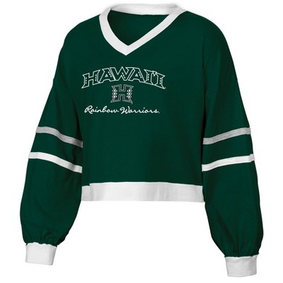 NCAA Hawaii Rainbow Warriors Women's Long Sleeve V-Neck T-Shirt