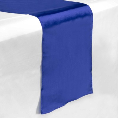 Lann's Linens 5-Pack Satin 12" x 108" Table Runners for Wedding, Banquet
