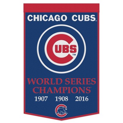 24" x 38" MLB Chicago Cubs Wool Banner