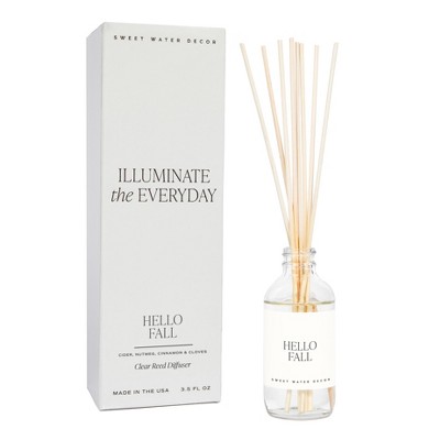 Sweet Water Decor Hello Fall Clear Reed Diffuser - 3.5oz