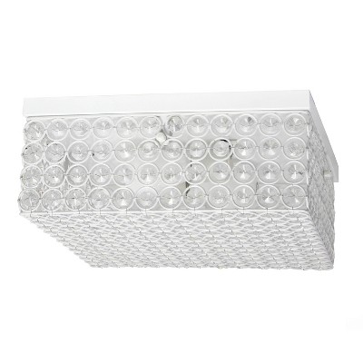12" 2-Light Glam Square Flush Mount Pendant - Lalia Home