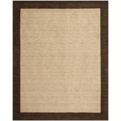 Himalaya HIM585 Hand Loomed Area Rug - Beige/Dark Brown - 8'9"x12' - Safavieh.