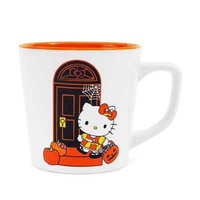 Silver Buffalo Sanrio Hello Kitty Pumpkins Ceramic Latte Mug | Holds 17 Ounces