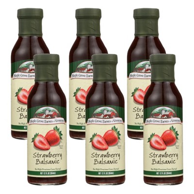 Maple Grove Farms Strawberry Balsamic Salad Dressing - Case of 6/12 fz