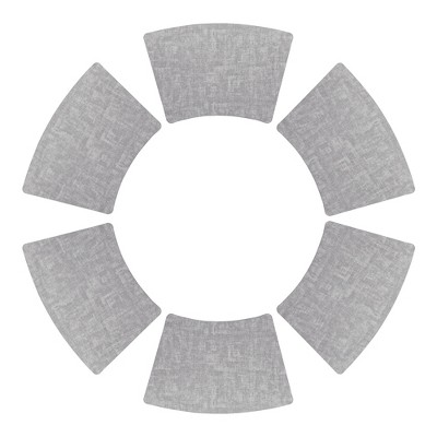 REGALWOVEN Faux Leather Washable Heat Resistant Wipeable Table Mat 6 Pcs