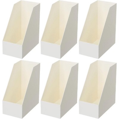 YBM Home Wide Plastic Magazine Holders, Pack of 6