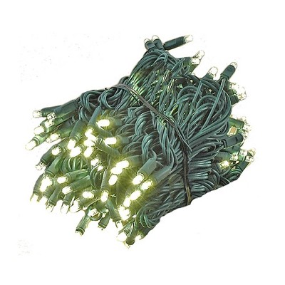 Novelty Lights 46.5 Feet 140 Light Incandescent Chasing Christmas String, 16 Function Controller on Green Wire, UL Listed