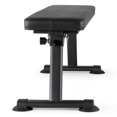 VEVOR Flat Weight Bench, Foldable Strength Training Bench, Utility Workout Bench for Full Body Workout, 1000 LBS Press Bench for Home Gym Exercise