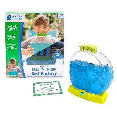 Educational Insights GeoSafari Day 'N' Night Ant Factory: Science Kit for Grades 1-5 with LED Lights