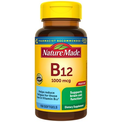 Nature Made Vitamin B12 (1000 mcg), Energy Metabolism Support Softgels - 150ct