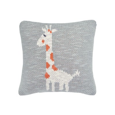 C&F Home Giraffe Knitted Small Petite Throw Pillow, 10" x 10"