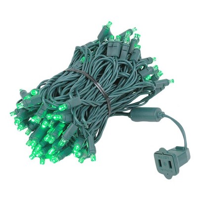 Novelty Lights LED Christmas String Lights Light Set 100 Mini Bulbs  (Green Wire, 34 Feet)