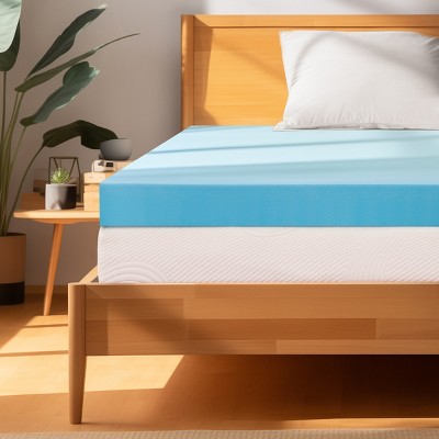 Subrtex 4" Cooling and Breathable Gel-Infused Memory Foam Mattress Topper