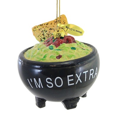 Cody Foster 3.5 Inch I Am So Extra Tree Ornament , Ornament Food Snack Avocado (1PC)