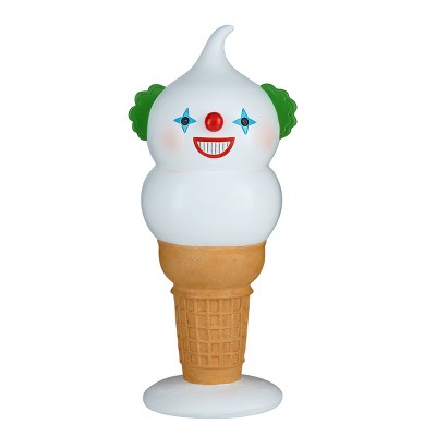 14" i-Scream Cone Creepy Clown Halloween Figurine - National Tree Company
