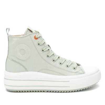 Refresh Women's High Top Canvas Sneakers with side zipper 172722