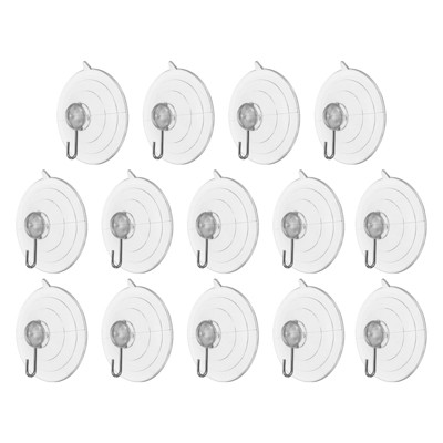 Unique Bargains Waterproof Reusable Bathroom Kitchen Suction Cup Hooks and Hangers